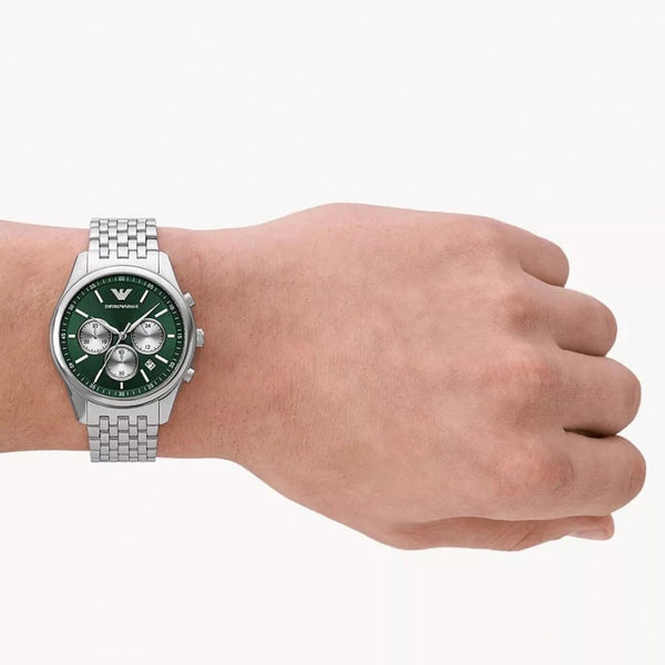 Emporio Armani Men's Antonio Green Dial 41mm Chronograph Watch