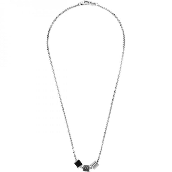 Emporio Armani Men's Beaded Stainless Steel Necklace