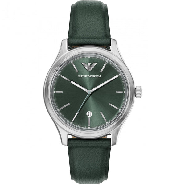 Emporio Armani Men's Dario 41mm Green Dial Strap Watch