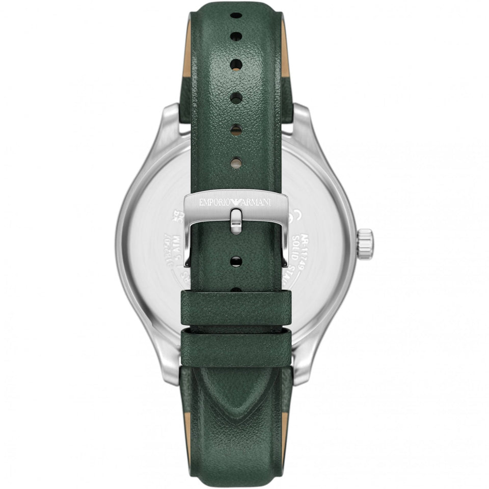 Emporio Armani Men's Dario 41mm Green Dial Strap Watch
