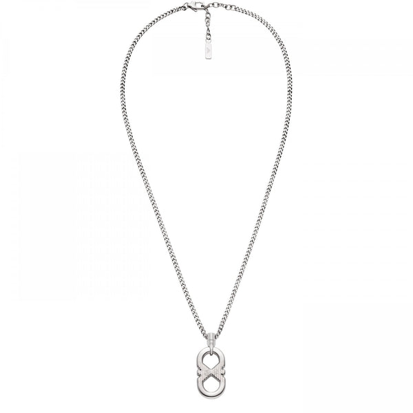 Emporio Armani Men's EAGLE LOGO Drop Pendant Necklace