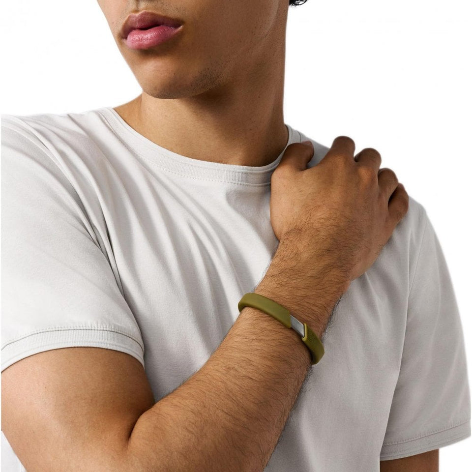 Emporio Armani Men's Eagle Logo Green Silicone Bangle
