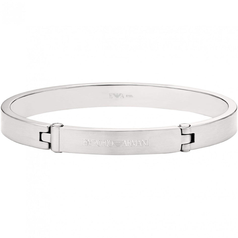 Emporio Armani Men's Eagle Logo Stainless Steel Bangle