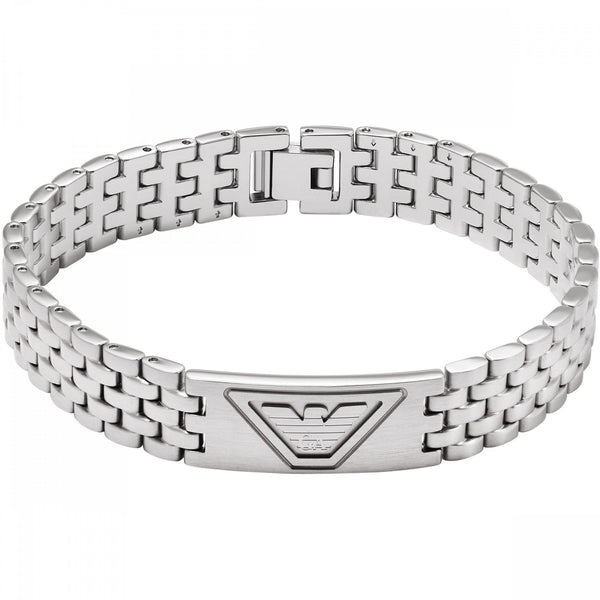 Emporio Armani Men's Eagle Logo Stainless Steel ID Bracelet