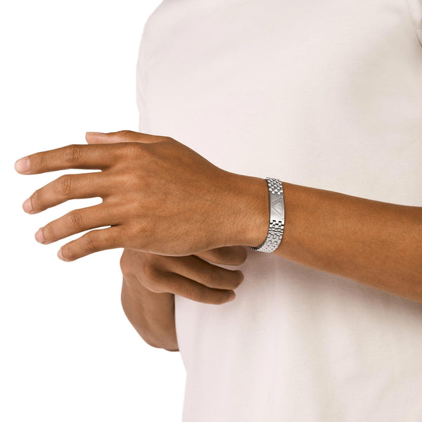 Emporio Armani Men's Eagle Logo Stainless Steel ID Bracelet