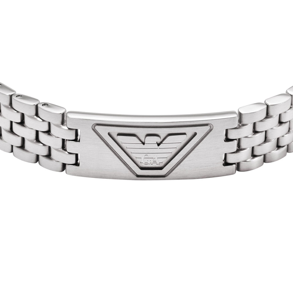Emporio Armani Men's Eagle Logo Stainless Steel ID Bracelet