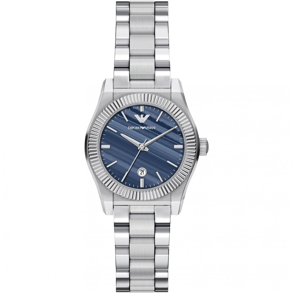 Emporio Armani Men's Federico Blue Dial 32mm Bracelet Watch