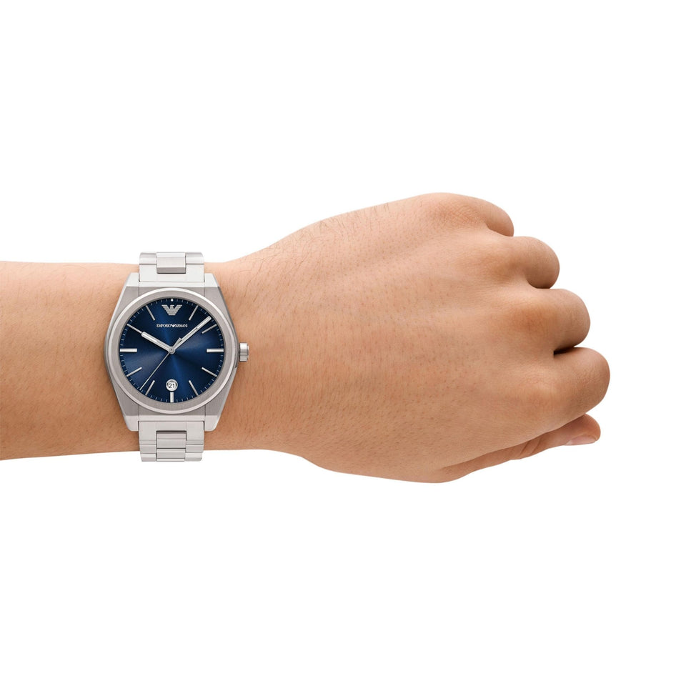 Emporio Armani Men's Federico Blue Dial 41mm Watch