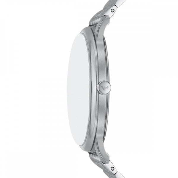 Emporio Armani Men's Minimalist Silver Dial 42mm Watch