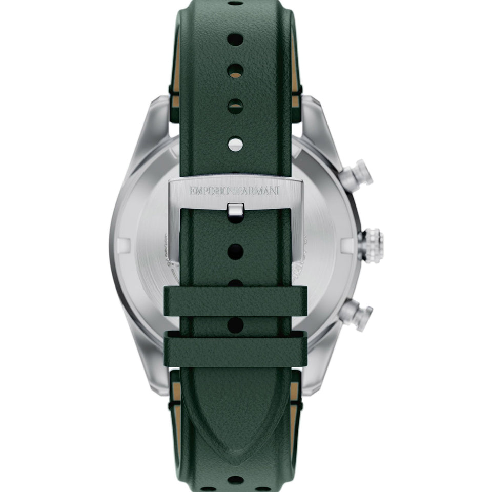 Emporio Armani Men's Racer 42mm Racing Style Green Strap Watch
