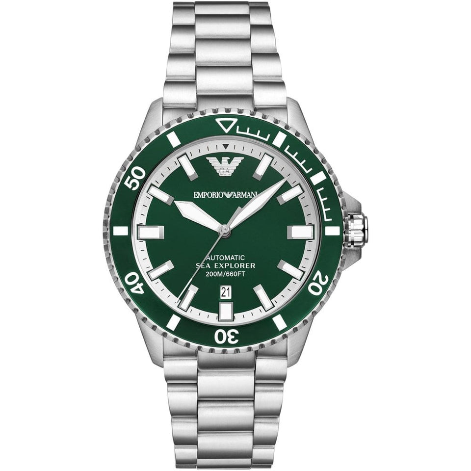 Emporio Armani Men's Sea Explorer 42mm Green Dial Watch