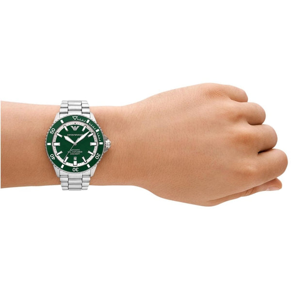 Emporio Armani Men's Sea Explorer 42mm Green Dial Watch