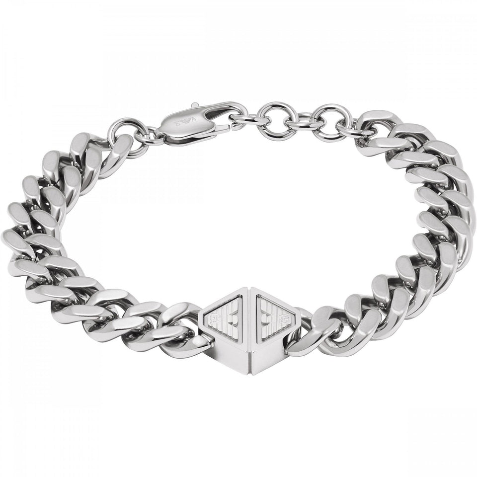 Emporio Armani Men's Trend Stainless Steel Chain Bracelet