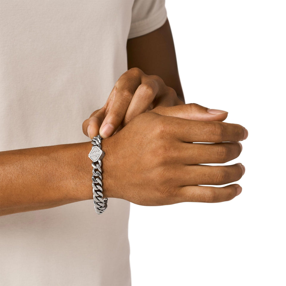 Emporio Armani Men's Trend Stainless Steel Chain Bracelet