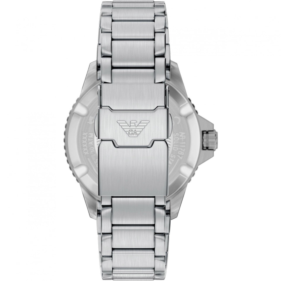 Emporio Armani Men's World Explorer Black Dial 42mm Bracelet Watch