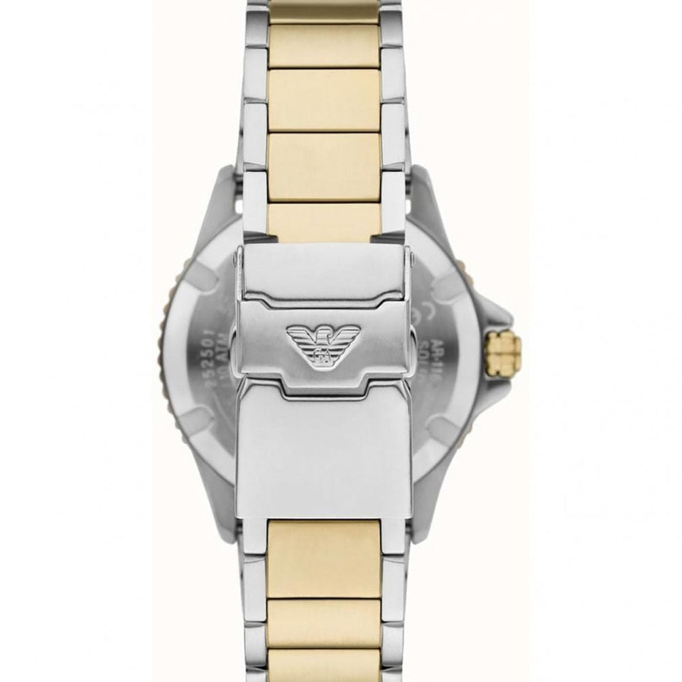 Emporio Armani Men's World Explorer Blue Dial 42mm Two Tone Watch