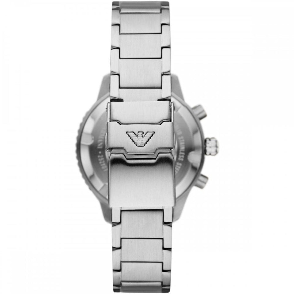 Emporio Armani Men's World Explorer Green Dial 43mm Chronograph Watch
