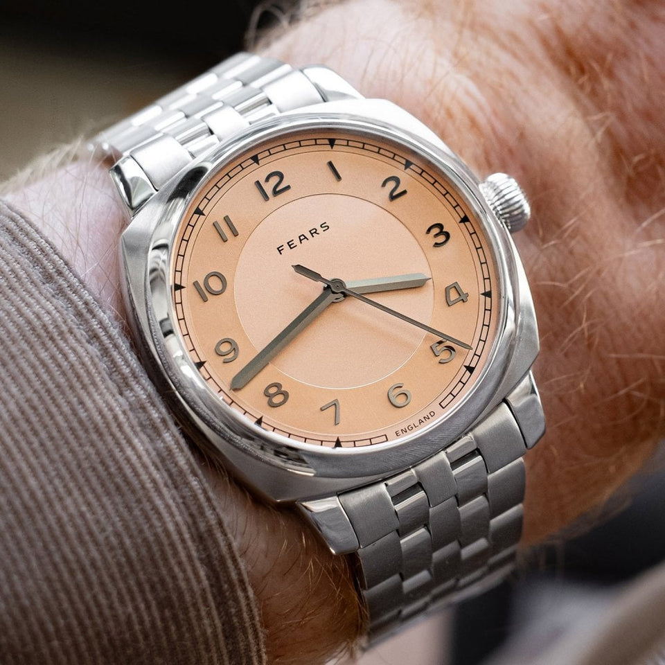 Fears Men's Brunswick 40 Copper Salmon Watch
