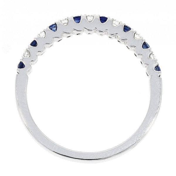 Francis & Gaye 18ct Gold 0.23ct Sapphire & 0.15ct Diamond Eternity Ring