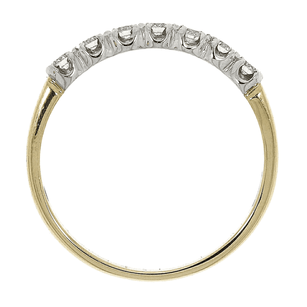 Francis & Gaye 18ct Gold 0.25ct Diamond Half Eternity Ring