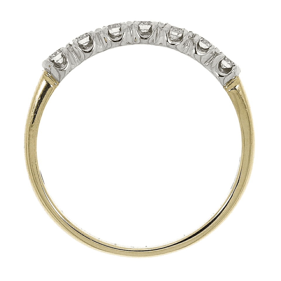 Francis & Gaye 18ct Gold 0.25ct Diamond Half Eternity Ring