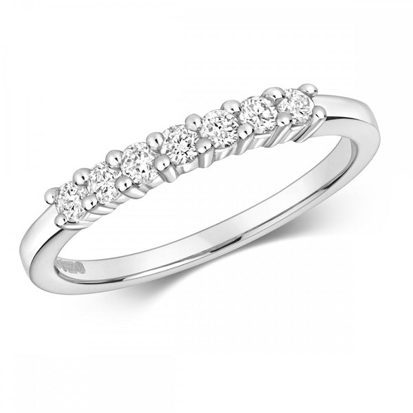 Francis & Gaye 18ct Gold 0.25ct Half Eternity Ring