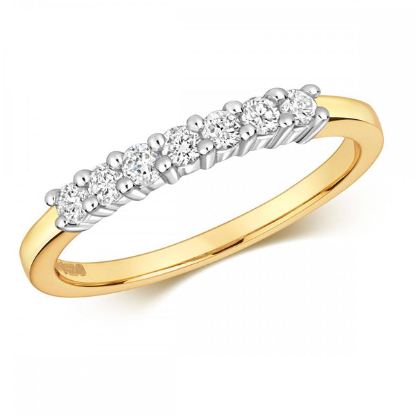 Francis & Gaye 18ct Gold 0.25ct Half Eternity Ring