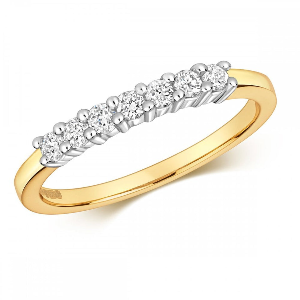 Francis & Gaye 18ct Gold 0.25ct Half Eternity Ring
