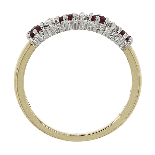 Francis & Gaye 18ct Gold 0.33ct Ruby & 0.15ct Diamond Ring
