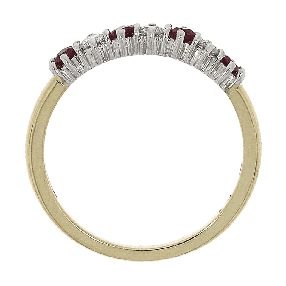 Francis & Gaye 18ct Gold 0.33ct Ruby & 0.15ct Diamond Ring