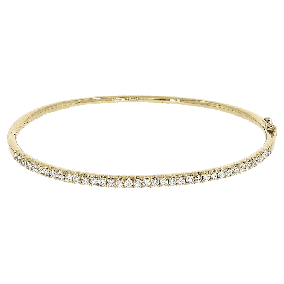 Francis & Gaye 18ct Gold 0.94ct Diamond Set Bangle