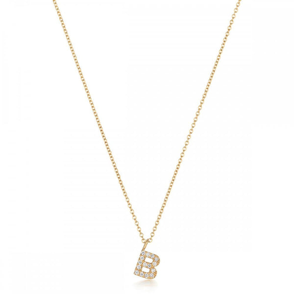 Francis & Gaye 18ct Gold Diamond Set Initial Necklace