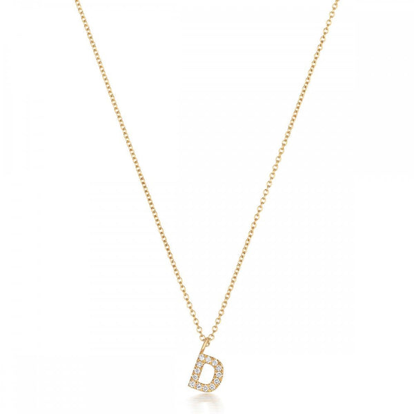 Francis & Gaye 18ct Gold Diamond Set Initial Necklace