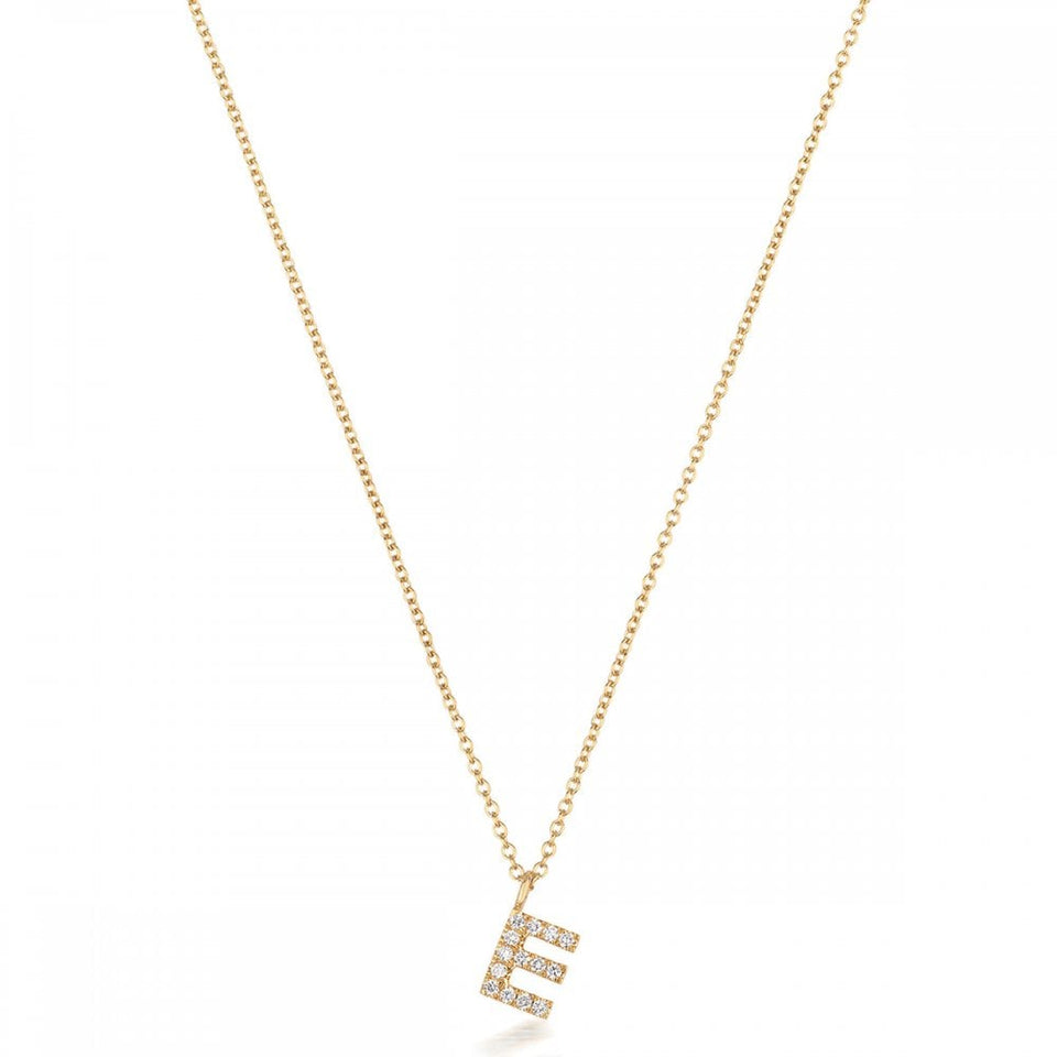 Francis & Gaye 18ct Gold Diamond Set Initial Necklace