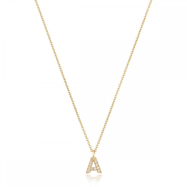 Francis & Gaye 18ct Gold Diamond Set Initial Necklace