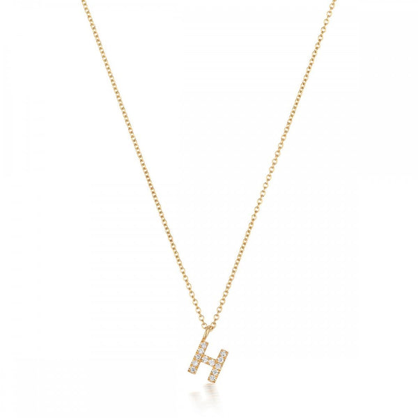 Francis & Gaye 18ct Gold Diamond Set Initial Necklace
