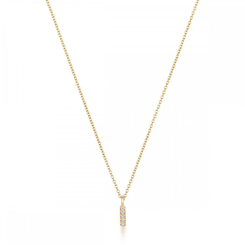 Francis & Gaye 18ct Gold Diamond Set Initial Necklace