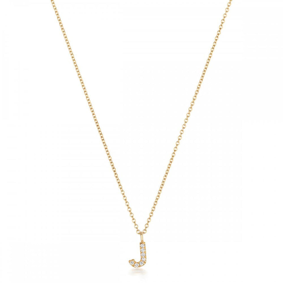 Francis & Gaye 18ct Gold Diamond Set Initial Necklace
