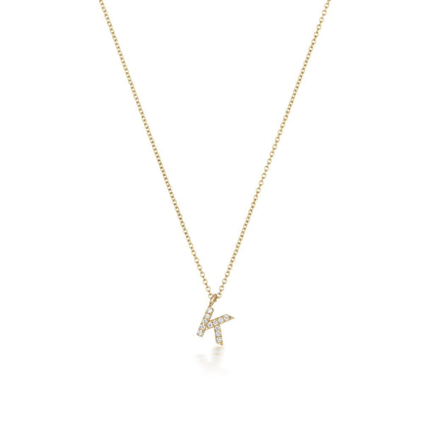 Francis & Gaye 18ct Gold Diamond Set Initial Necklace