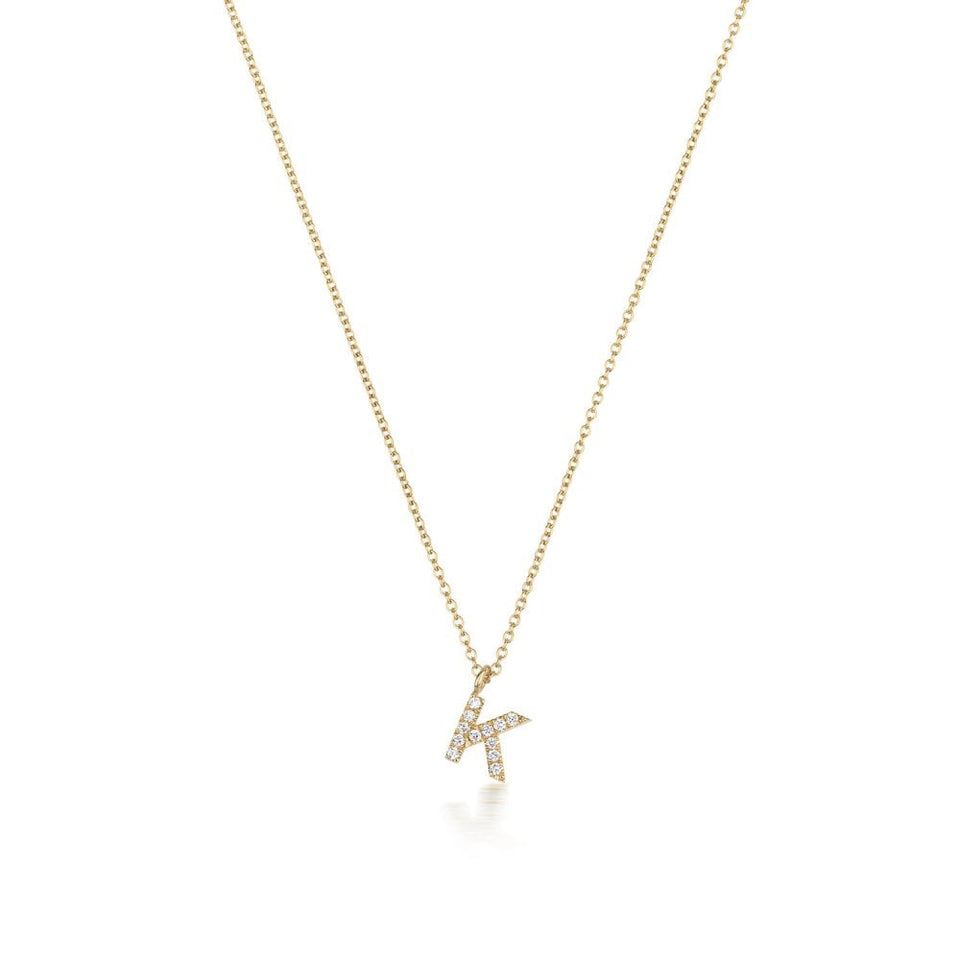 Francis & Gaye 18ct Gold Diamond Set Initial Necklace