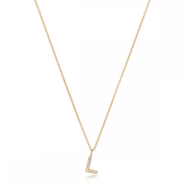 Francis & Gaye 18ct Gold Diamond Set Initial Necklace