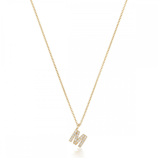 Francis & Gaye 18ct Gold Diamond Set Initial Necklace