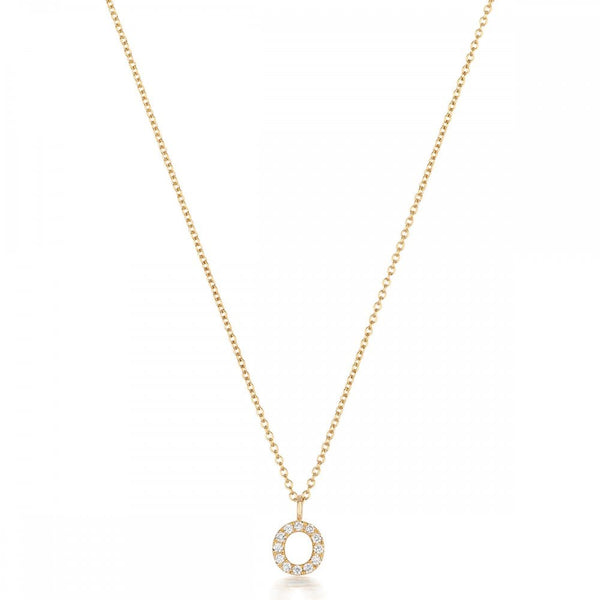 Francis & Gaye 18ct Gold Diamond Set Initial Necklace