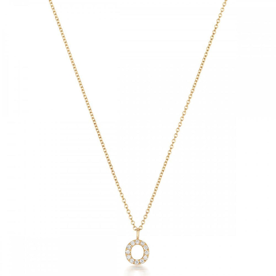 Francis & Gaye 18ct Gold Diamond Set Initial Necklace