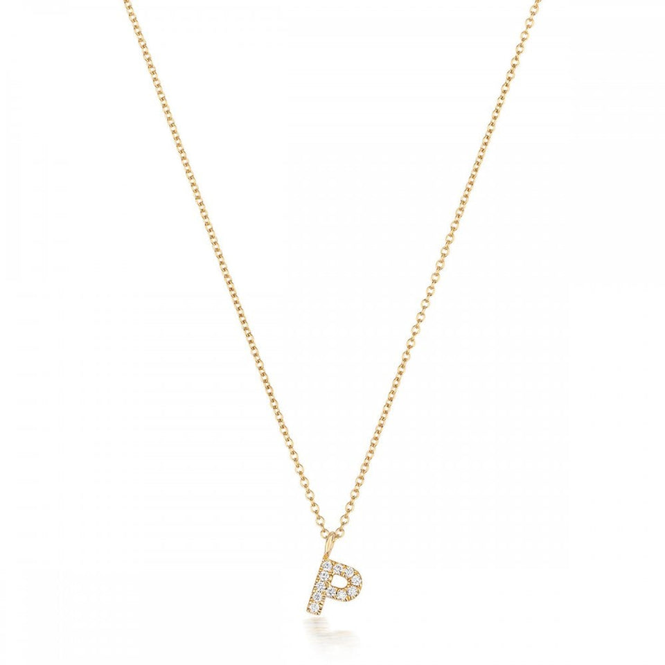 Francis & Gaye 18ct Gold Diamond Set Initial Necklace