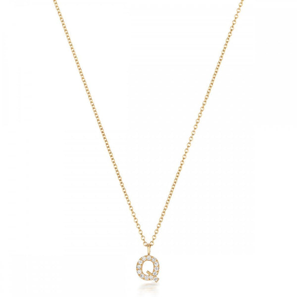 Francis & Gaye 18ct Gold Diamond Set Initial Necklace