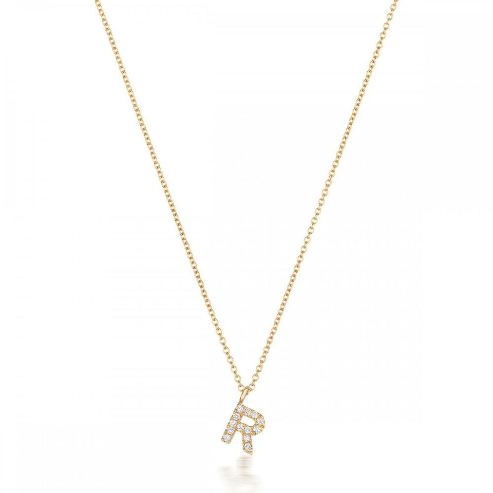 Francis & Gaye 18ct Gold Diamond Set Initial Necklace