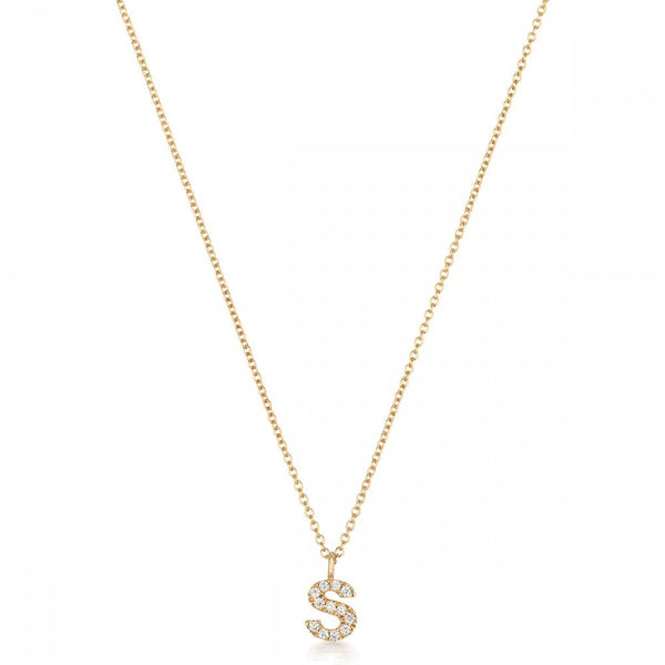Francis & Gaye 18ct Gold Diamond Set Initial Necklace