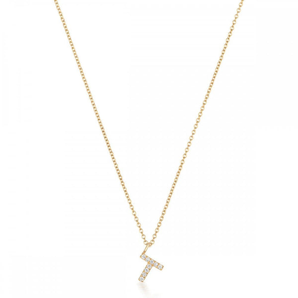 Francis & Gaye 18ct Gold Diamond Set Initial Necklace