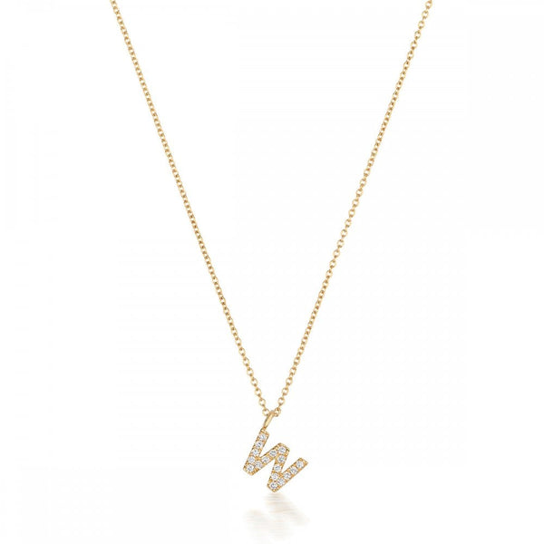 Francis & Gaye 18ct Gold Diamond Set Initial Necklace